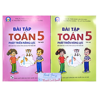 Sách - Combo Bài tập Toán 5 Phát triển năng lực - tập 1 + 2 (Cánh diều)