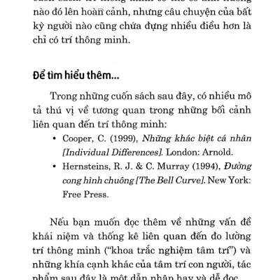 Dẫn Luận Về Trí Thông Minh