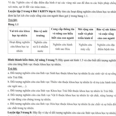 Hướng Dẫn Giải Bài Tập Khoa Học Tự Nhiên 6 - OP