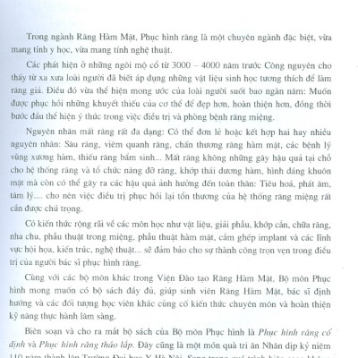 Phục Hình Răng Cố Định (Dùng Cho Sinh Viên Răng Hàm Mặt)