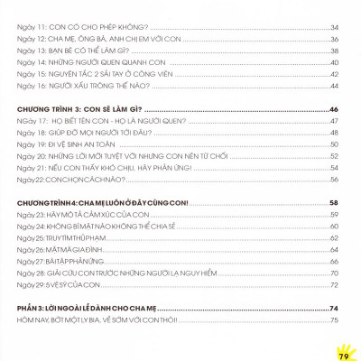 30 Ngày Cùng Con Học Hiểu Về Chống Xâm Hại