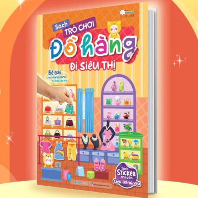 Sách Trò chơi Đồ hàng Đi Siêu Thị (Hơn 200 Stickers) (MG)