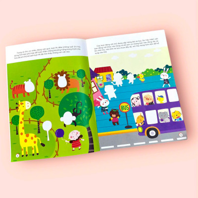 Sách cho bé - Sticker Thần Kỳ Phát Triển Chỉ Số EQ - Cảm Xúc - Dành cho trẻ 3-5 tuổi - Hình dán 3D càng dán càng vui