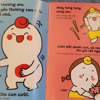 Sách Ehon Miu Bé Nhỏ Phần 3 Song Ngữ - Đừng Bắt Nạt Nhé