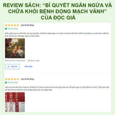 Combo 4 cuốn Bí mật dinh dưỡng (TB) + Toàn cảnh dinh dưỡng (TB) + Liệu trình dinh dưỡng + Động mạch vành