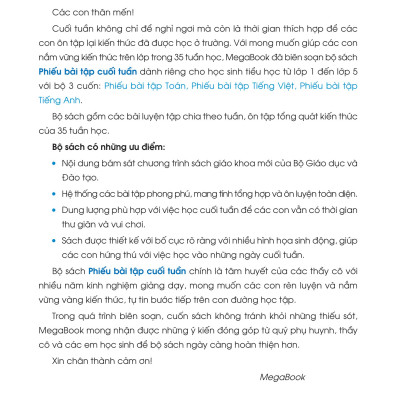 Phiếu Bài Tập Cuối Tuần Tiếng Anh 2 - Global Success (35 Tuần Học) (MEGA)