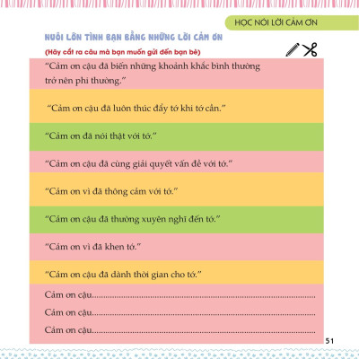 Kỹ Năng Sống Dành Cho Học Sinh - Học Nói Lời Cảm Ơn (Tái Bản)