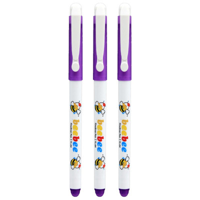 Vỉ 3 Bút Lông Kim 0.3 mm - Thiên Long FL-04/LUCK - Mực Tím - Quét QR Xem Khuyến Mãi (Mẫu Bao Bì Giao Ngẫu Nhiên)