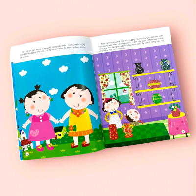 Sách cho bé - Sticker Thần Kỳ Phát Triển Chỉ Số CQ - Sáng Tạo - Dành cho trẻ 3-5 tuổi - Hình dán 3D càng dán càng vui