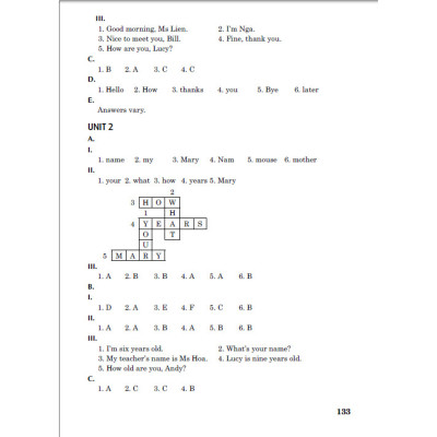 Bài tập dùng kèm tiếng anh 3 (biên soạn theo sgk tiếng anh 3 global success)
