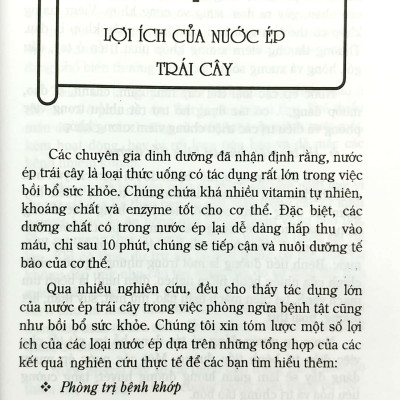 Kỹ Thuật Chế Biến Nước Ép Trái Cây