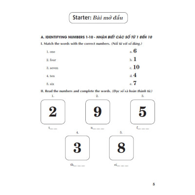 Bài tập dùng kèm tiếng anh 3 (biên soạn theo sgk tiếng anh 3 global success)