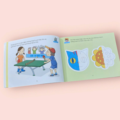 Sách cho bé - Hỏi Đáp Thông Minh - Rèn Luyện Não Trái Não Phải - Tập 4 - Sách tương tác - Dành cho trẻ 3+