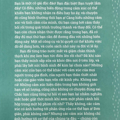 Cẩm Nang Tuổi Dậy Thì: Nâng Niu Cảm Xúc - Dành Cho Bạn Gái