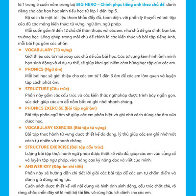 Big Hero - Chinh Phục Tiếng Anh Theo Chủ Đề Lớp 1