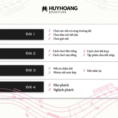Sách - Piano Methode Rose Phương Pháp Hồng - Giáo Trình Piano Nổi Tiếng Của Pháp - Huy Hoàng Bookstore