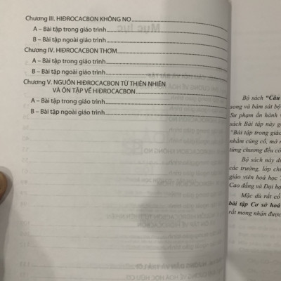 Sách - Câu hỏi và bài tập Hoá học Hữu cơ Tập 1