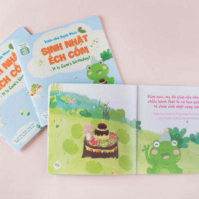  Sách Tương Tác - Bộ Vườn nhà Hạnh phúc(3 cuốn) - Sách Truyện Song Ngữ Tiếng Việt - Anh (Sách Đọc To cho bé từ 0-1-2-3-4-5-6 tuổi)