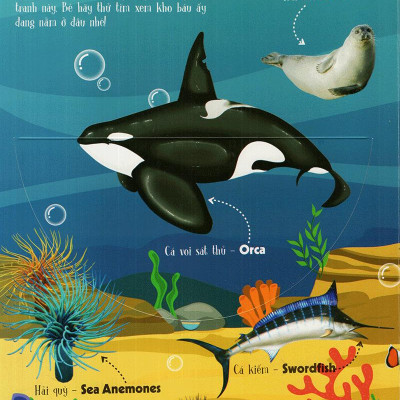 Sách Tương Tác - Lift-The-Flap - Lật Mở Khám Phá: First 100 Animals - 100 Từ Đầu Tiên Về Các Loài Động Vật (Tái Bản 2018)