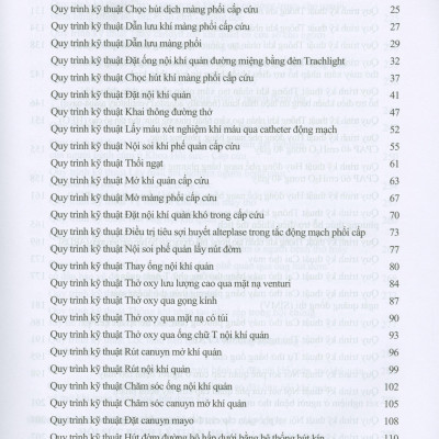 Hướng Dẫn Quy Trình Kỹ Thuật Khám Bệnh, Chữa Bệnh Chuyên Ngành Hồi Sức - Cấp Cứu - Chống Độc