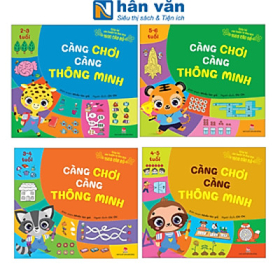 Giúp Bé Rèn Luyện Tư Duy Qua 1600 Câu Đố - Càng Chơi Càng Thông Minh - Nhiều Lứa Tuổi (Từ 2 Đến 6 Tuổi)