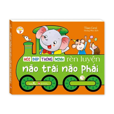 Sách cho bé - Hỏi Đáp Thông Minh - Rèn Luyện Não Trái Não Phải - Bộ 4 cuốn - Sách tương tác - Dành cho trẻ 3+