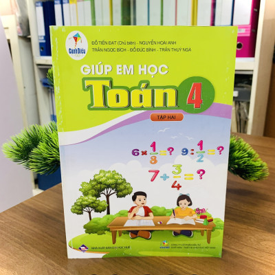 Sách - Combo Giúp em học toán 4 - tập 1 + 2 ( cánh diều )
