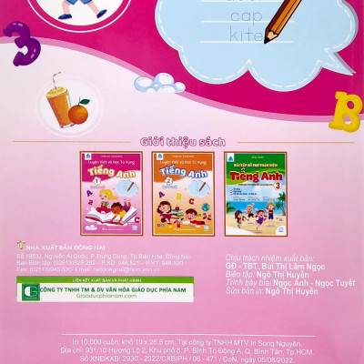 Luyện Viết Và Học Từ Vựng Tiếng Anh Lớp 1 - Notebook