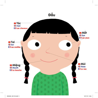 Sách Chuyển Động Thông Minh Đa Ngữ Việt - Anh - Pháp: Cơ Thể Người - The Body - Le Corps