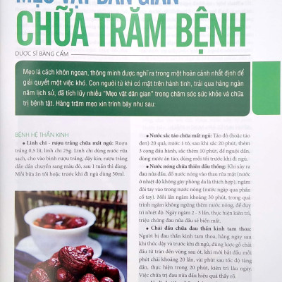 Y Học Phổ Thông Dành Cho Mọi Người - Chuyên Đề: Mẹo Vặt Dân Gian 1