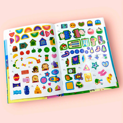 Sách cho bé - Sticker Thần Kỳ Phát Triển Chỉ Số CQ - Sáng Tạo - Dành cho trẻ 3-5 tuổi - Hình dán 3D càng dán càng vui