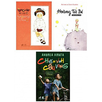 Combo sách văn học hay : Totto-chan bên cửa sổ + Hoàng tử bé + Chiến binh cầu vồng - Combo sách hay được nhiều độc giả đón đọc- Tặng kèm bookmark thiết kế.