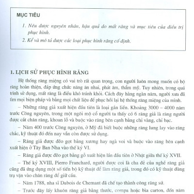 Phục Hình Răng Cố Định (Dùng Cho Sinh Viên Răng Hàm Mặt)