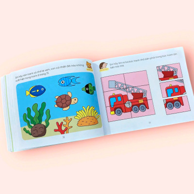 Sách cho bé - Hỏi Đáp Thông Minh - Rèn Luyện Não Trái Não Phải - Tập 1 - Sách tương tác - Dành cho trẻ 3+