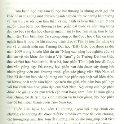 Tâm Bệnh Học (Sách chuyên khảo)