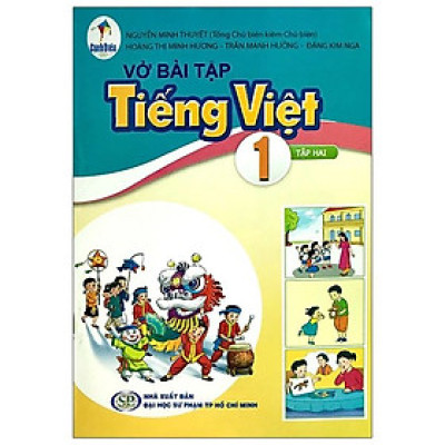 Sách Vở bài tập Tiếng Việt 1- tập hai- Cánh Diều (Kèm bìa nilong bao sách)