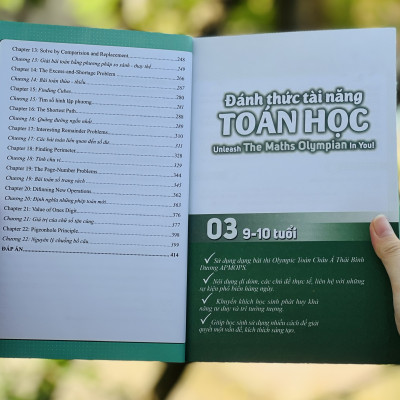 Sách Đánh Thức Tài Năng Toán Học 2, 3, 4 ( Combo 3 Cuốn ) - Tổng hợp kiến thức toán học lớp 2 đến lớp 5, Hiệu sách Genbooks