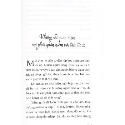 Quán Niệm Với Tâm Từ Ái