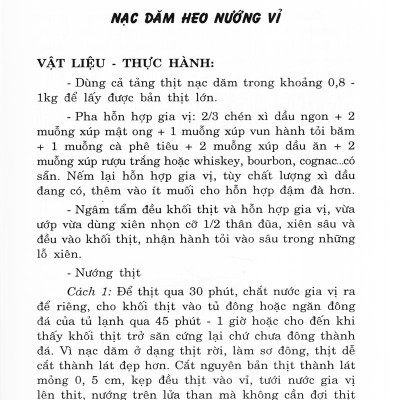 70 Món Đặc Sản Từ Thịt Heo, Bò (Tái Bản)