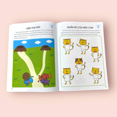 Sách cho bé - Phát Triển IQ - Rèn Luyện Tư Duy Não Bộ - Khả Năng Quan Sát Và Ghi Nhớ - Dành cho trẻ 2-4 tuổi