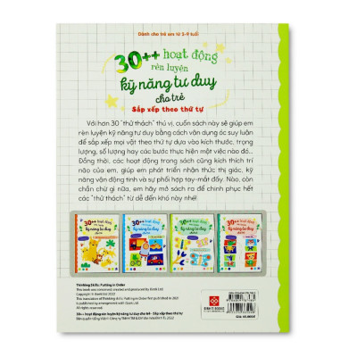 30++ hoạt động rèn luyện kỹ năng tư duy cho trẻ - Sắp xếp theo thứ tự