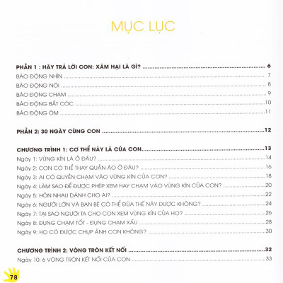 30 Ngày Cùng Con Học Hiểu Về Chống Xâm Hại