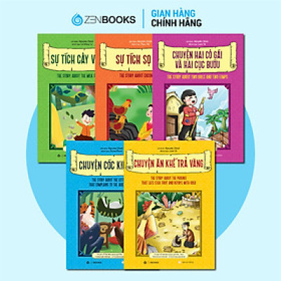 Bộ Truyện Cổ Việt Nam Song Ngữ Việt – Anh (5 Cuốn) 