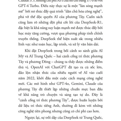 Sách - Deepseek Ứng Dụng - Làm Chủ AI Mã Nguồn Mở, Từ Cơ Bản Đến Thực Chiến