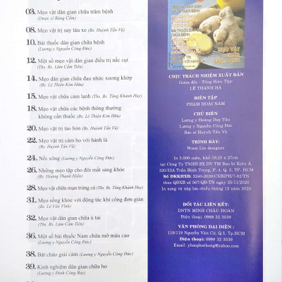 Y Học Phổ Thông Dành Cho Mọi Người - Chuyên Đề: Mẹo Vặt Dân Gian 1