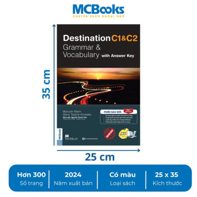 Sách - Trọn Bộ Giáo Trình Tiếng Anh Destination Grammar & Vocabulary B1, B2, C1&C2 - MCBooks