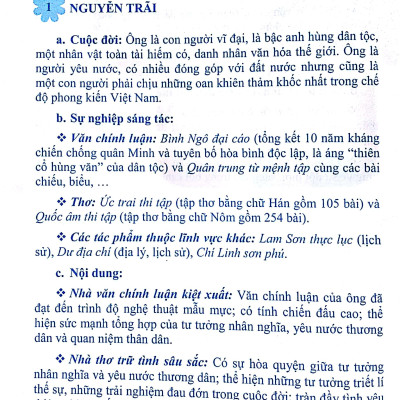Tóm Tắt Kiến Thức - Kĩ Năng Lớp 10 - 11 - 12 Môn ngữ Văn Chuẩn Bị Cho Kì Thi THPT Quốc Gia