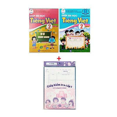 Sách - Combo Giúp em học Tiếng Việt 2 tập 1 + 2 (Cánh Diều)