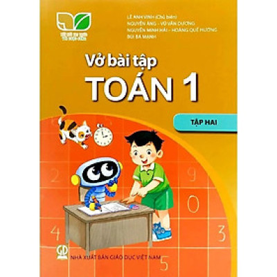 Sách Vở bài tập Toán 1- tập hai- Kết Nối Tri Thức Với Cuộc Sống (Kèm bìa nilong bao sách)