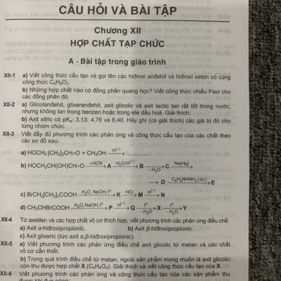 Sách - Câu hỏi và Bài tập Cơ sở Hoá học Hữu cơ Tập 3